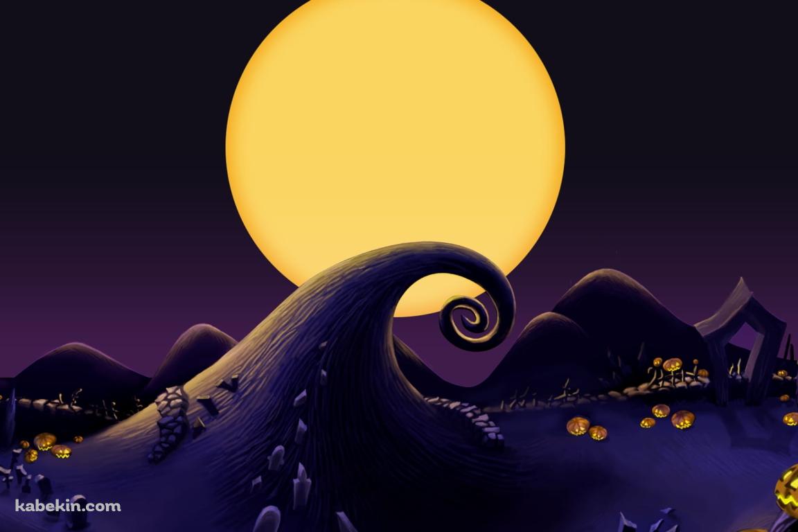 ナイトメアー・ビフォア・クリスマス / 満月 / The Nightmare Before Christmasの壁紙(1152px x 768px) 高画質 PC・デスクトップ用