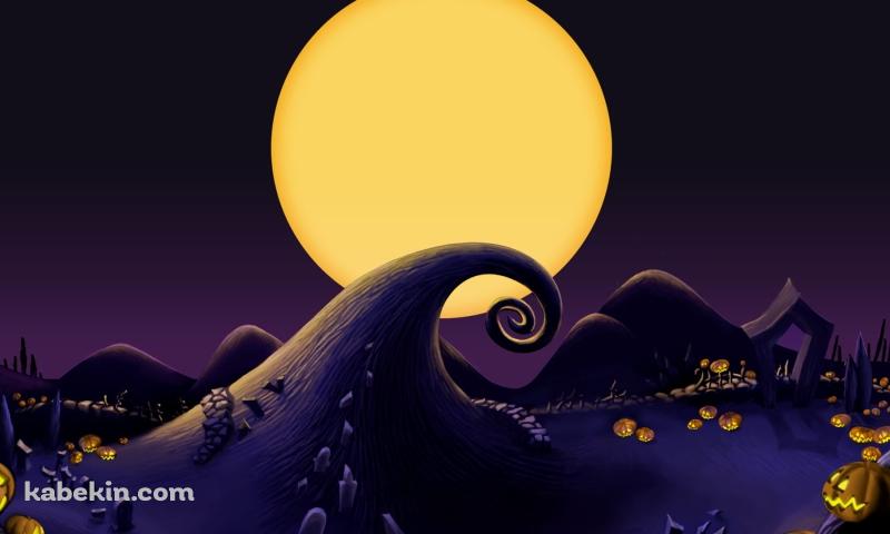 ナイトメアー・ビフォア・クリスマス / 満月 / The Nightmare Before Christmasの壁紙(800px x 480px) 高画質 PC・デスクトップ用