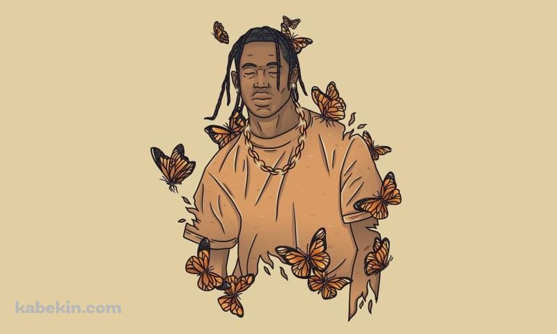 トラヴィス・スコット / Travis scott / ラッパーの壁紙(800px x 480px) 高画質 PC・デスクトップ用