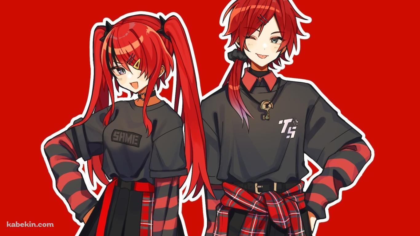 かわいいローレン・イロアスとレイン・パターソン / バーチャルYouTuberの壁紙(1366px x 768px) 高画質 PC・デスクトップ用