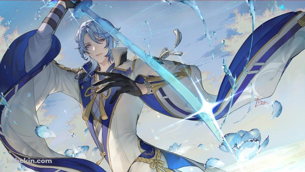 かっこいい神里綾人 / 原神の壁紙(1024px x 576px) 高画質 PC・デスクトップ用