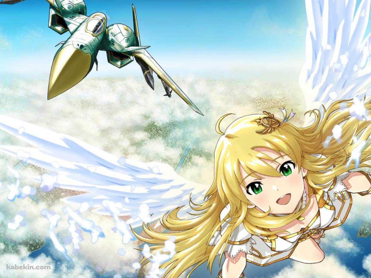 空飛ぶ星井美希 / エースコンバット / アイマス / アイドルマスター / ファンアート / イラストの壁紙(1280px x 960px) 高画質 PC・デスクトップ用