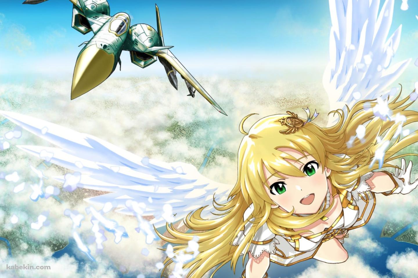 空飛ぶ星井美希 / エースコンバット / アイマス / アイドルマスター / ファンアート / イラストの壁紙(1440px x 960px) 高画質 PC・デスクトップ用