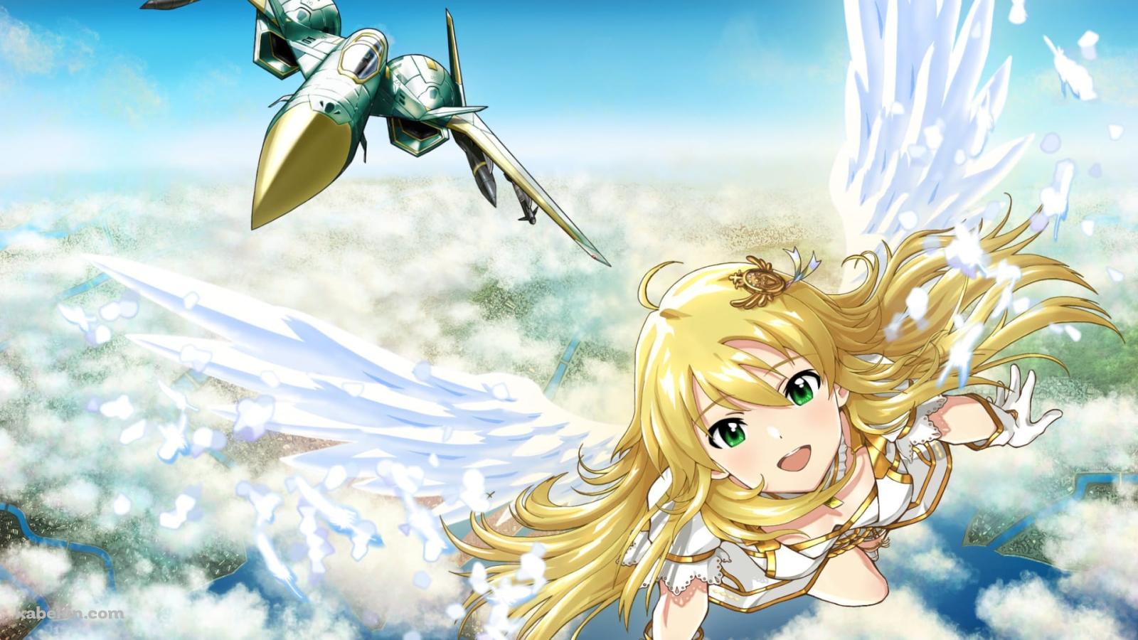 空飛ぶ星井美希 / エースコンバット / アイマス / アイドルマスター / ファンアート / イラストの壁紙(1600px x 900px) 高画質 PC・デスクトップ用