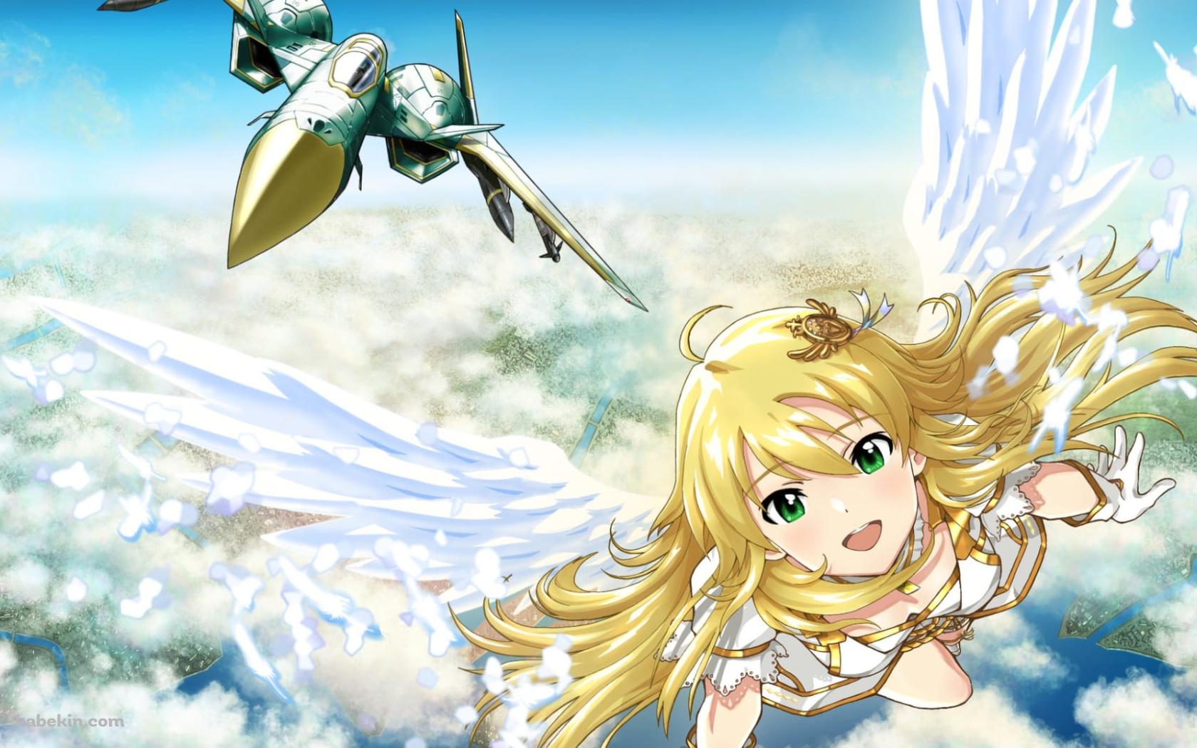 空飛ぶ星井美希 / エースコンバット / アイマス / アイドルマスター / ファンアート / イラストの壁紙(1680px x 1050px) 高画質 PC・デスクトップ用