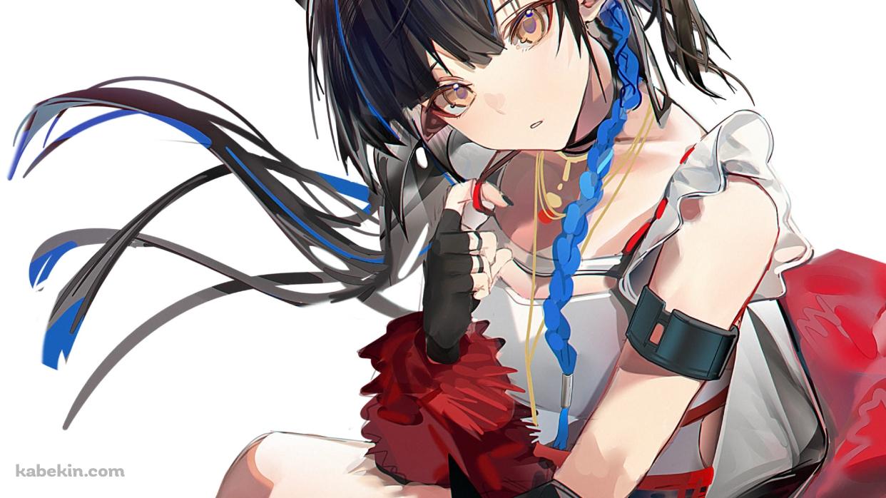 綺麗なブラックナイト / アークナイツ / ファンアート / イラストの壁紙(1242px x 698px) 高画質 PC・デスクトップ用