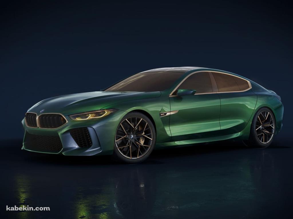 BMW M8 グラン クーペ 緑 / BMW M8 Gran Coupe Greenの壁紙(1024px x 768px) 高画質 PC・デスクトップ用