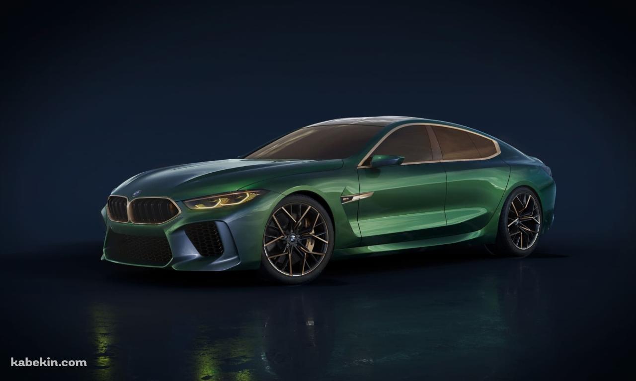 BMW M8 グラン クーペ 緑 / BMW M8 Gran Coupe Greenの壁紙(1280px x 768px) 高画質 PC・デスクトップ用