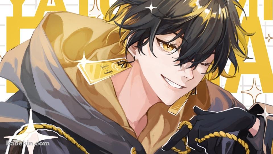 夜十神封魔(やとがみふうま) / かっこいい / バーチャルYoutuber / ホロスターズ / ファンアート / イラストの壁紙(960px x 540px) 高画質 PC・デスクトップ用