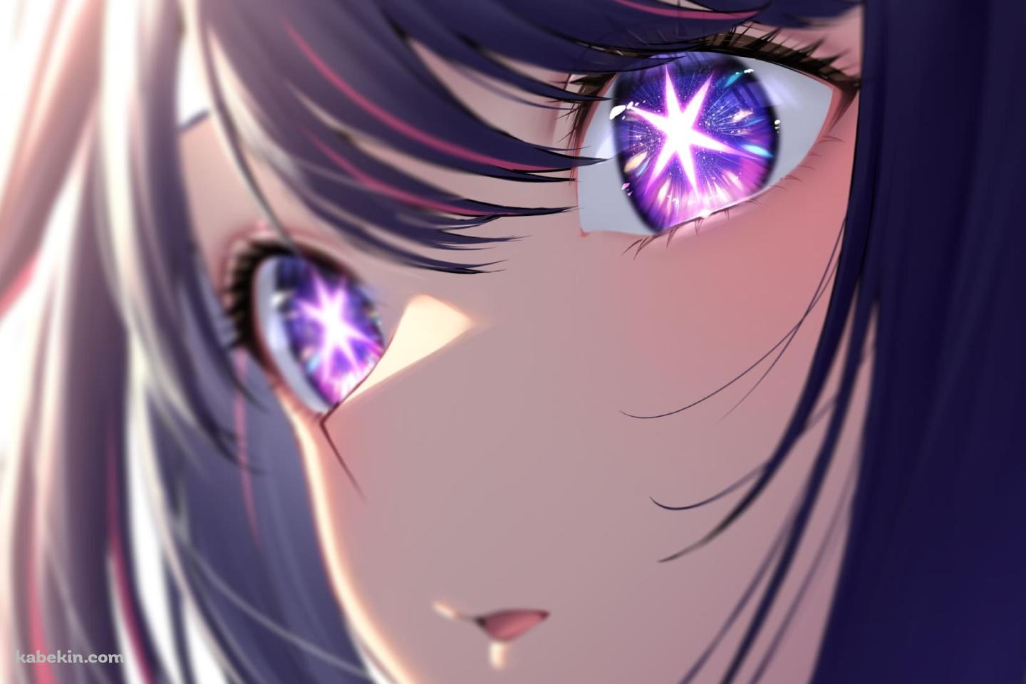 瞳がキラキラしている星野アイ / かわいい / 推しの子 / ファンアート / イラストの壁紙(1440px x 960px) 高画質 PC・デスクトップ用