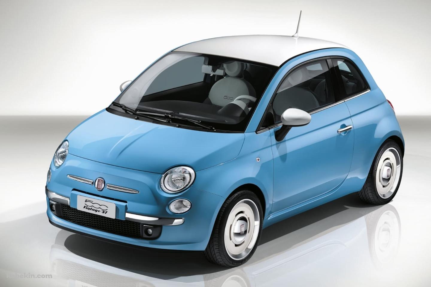 水色のフィアット / Fiat / 500の壁紙(1440px x 960px) 高画質 PC・デスクトップ用