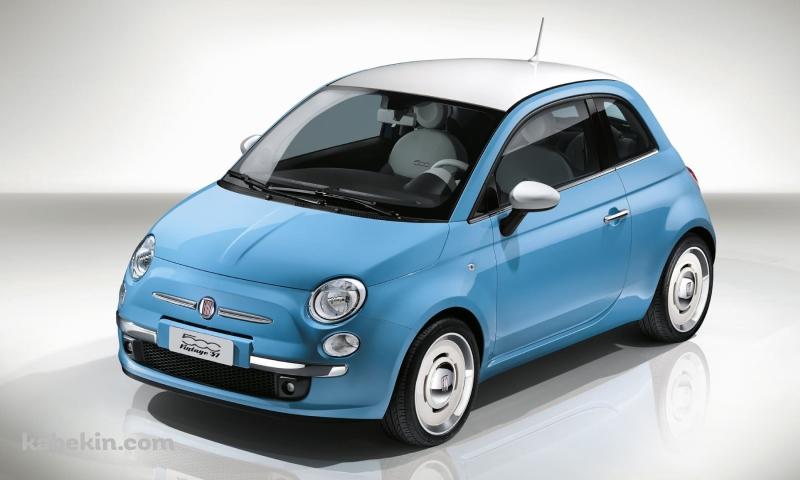 水色のフィアット / Fiat / 500の壁紙(800px x 480px) 高画質 PC・デスクトップ用