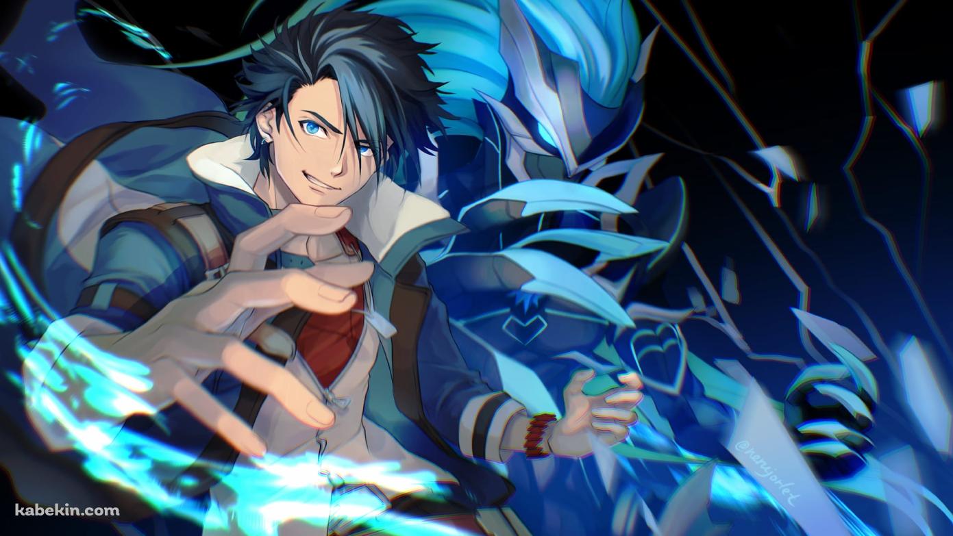 ヴァン・アークライド / グレンデル / アークライド解決事務所 / 主人公 / 英雄伝説 黎の軌跡 / ファンアート / イラストの壁紙(1391px x 783px) 高画質 PC・デスクトップ用