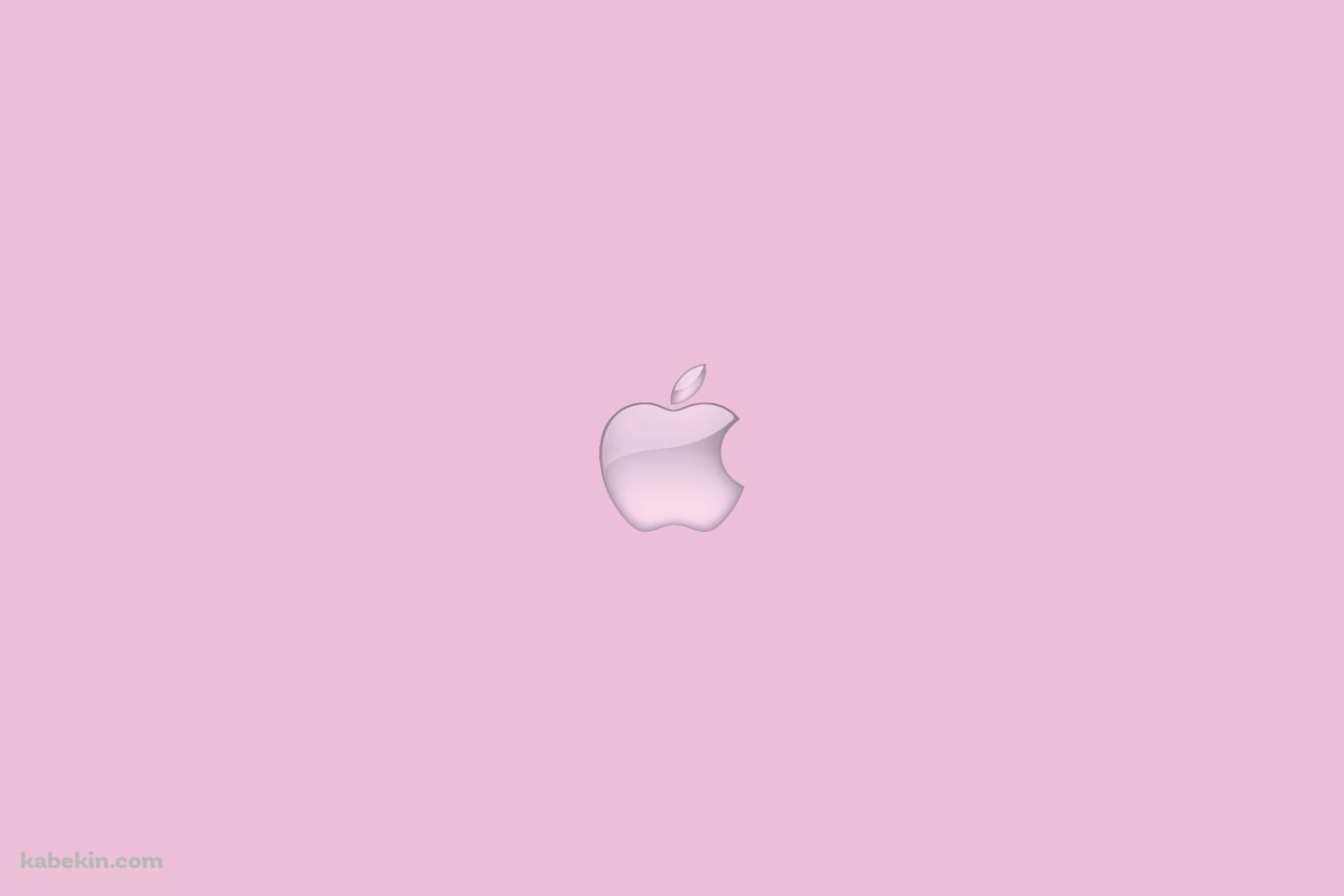 ピンク / シンプルなApple ロゴ / クリーンの壁紙(1440px x 960px) 高画質 PC・デスクトップ用