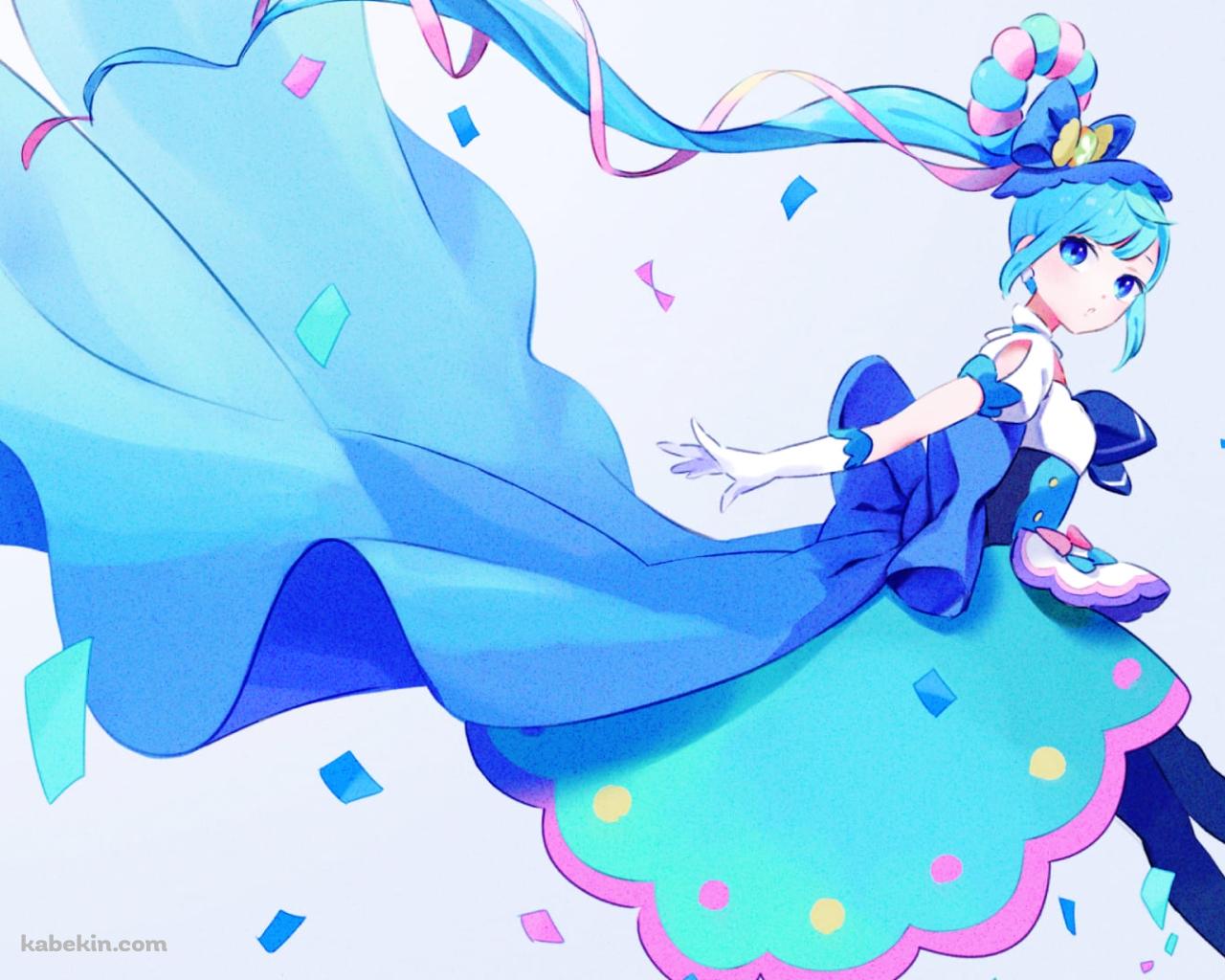 かわいい芙羽ここね(ふわここね) / キュアスパイシー / デリシャスパーティ♡プリキュア / ファンアート / イラストの壁紙(1280px x 1024px) 高画質 PC・デスクトップ用