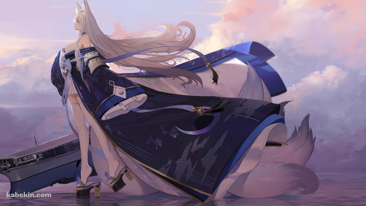 めちゃくちゃかっこいい信濃 / 横向き / アズールレーン / ファンアート / イラストの壁紙(1242px x 698px) 高画質 PC・デスクトップ用