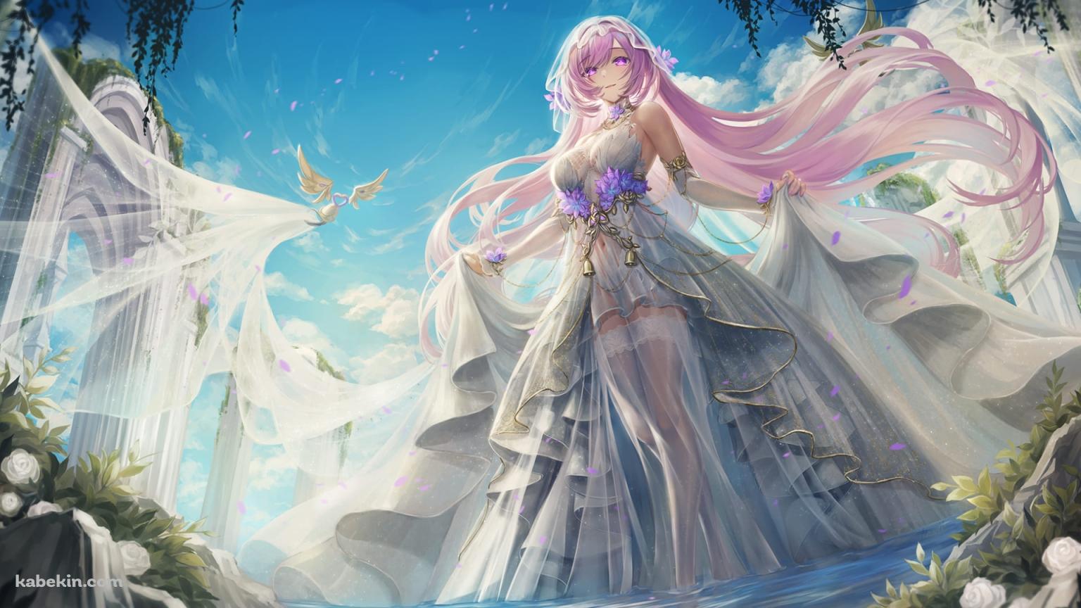 綺麗なエリシア / 崩壊3rd / ファンアート / イラストの壁紙(1536px x 864px) 高画質 PC・デスクトップ用