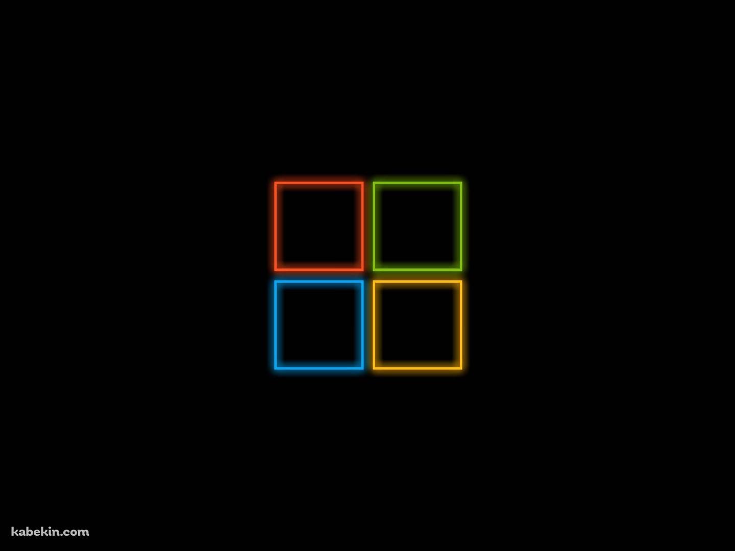 Windows / ネオン / 蛍光 / 4色の壁紙(1440px x 1080px) 高画質 PC・デスクトップ用