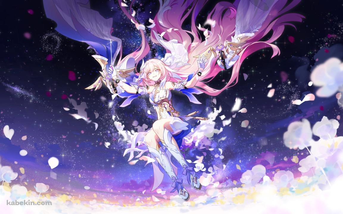 空飛ぶエリシア / 崩壊3rd / ファンアート / イラストの壁紙(1152px x 720px) 高画質 PC・デスクトップ用