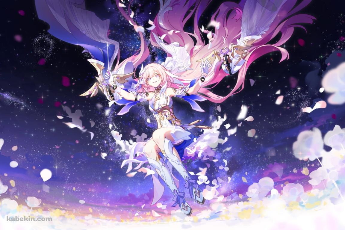 空飛ぶエリシア / 崩壊3rd / ファンアート / イラストの壁紙(1152px x 768px) 高画質 PC・デスクトップ用