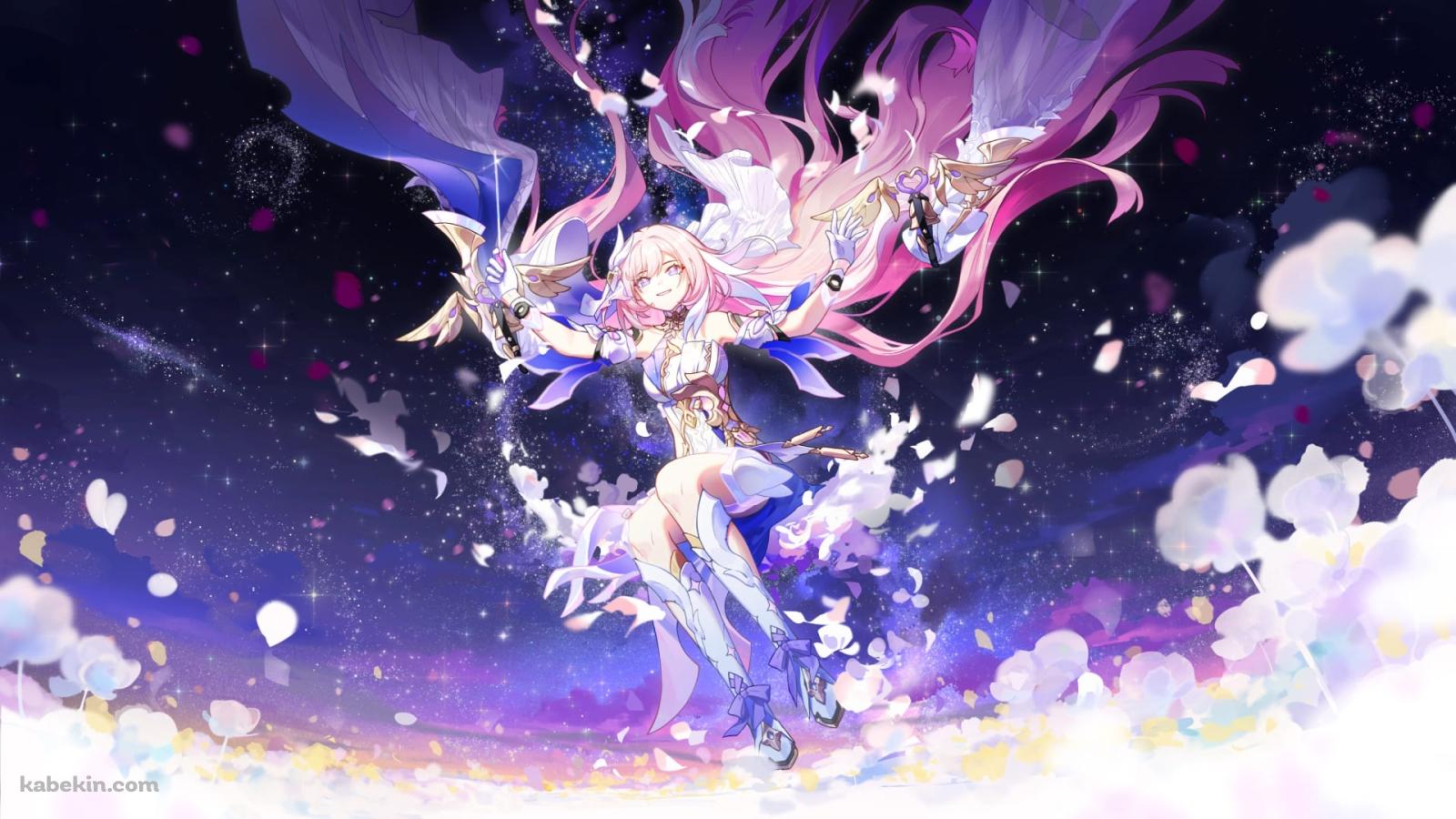 空飛ぶエリシア / 崩壊3rd / ファンアート / イラストの壁紙(1600px x 900px) 高画質 PC・デスクトップ用