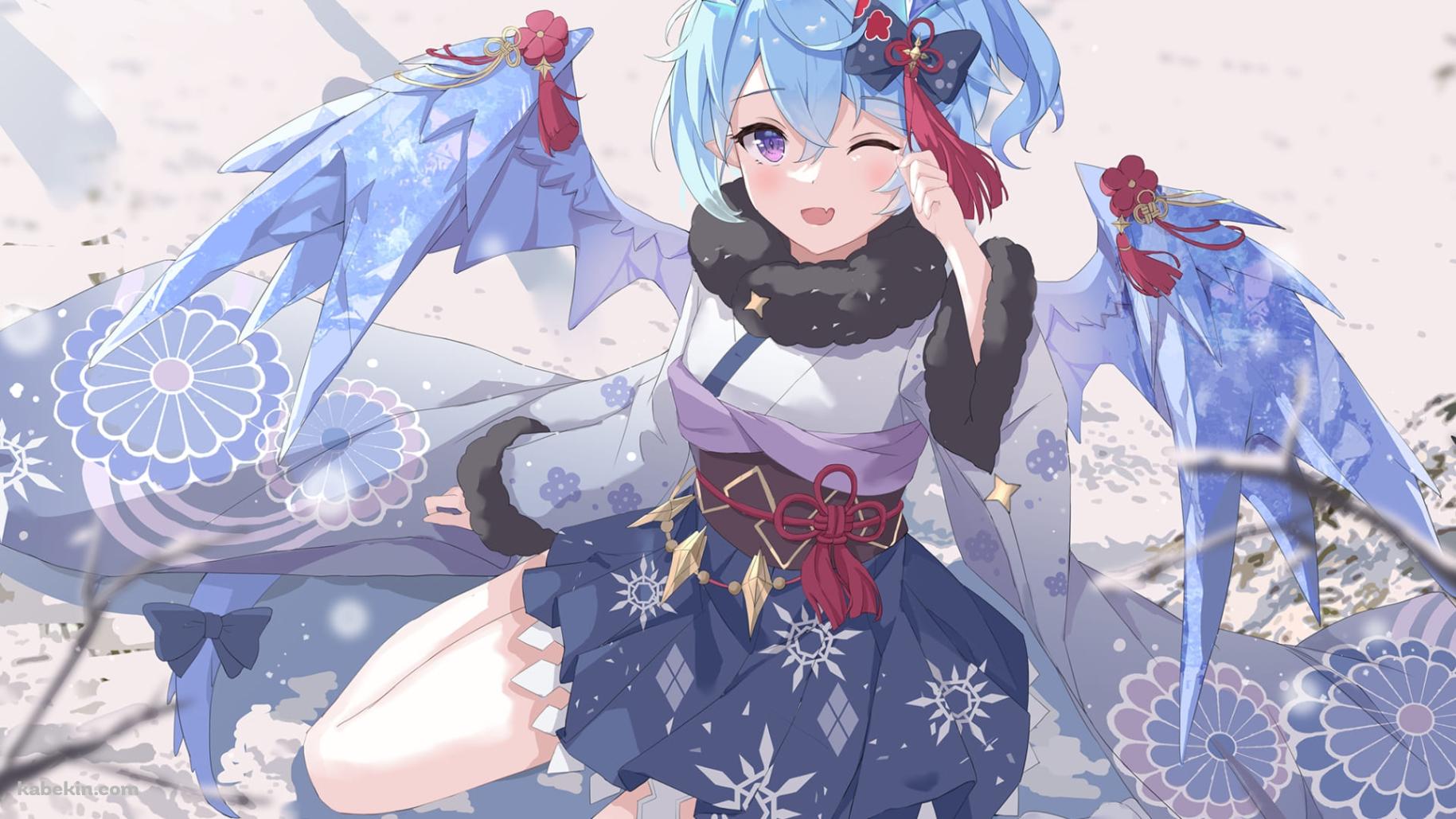 座ってこちらに微笑んでいるシェフィ / プリコネ / プリンセスコネクト！ / ファンアート / イラストの壁紙(1829px x 1029px) 高画質 PC・デスクトップ用