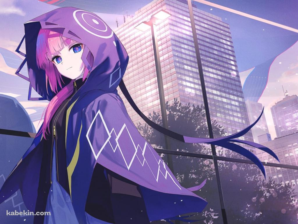 こちらを見つめる花譜（かふ） / カメラ目線 / バーチャルyoutuber / バーチャルシンガー / ファンアート / イラストの壁紙(1024px x 768px) 高画質 PC・デスクトップ用