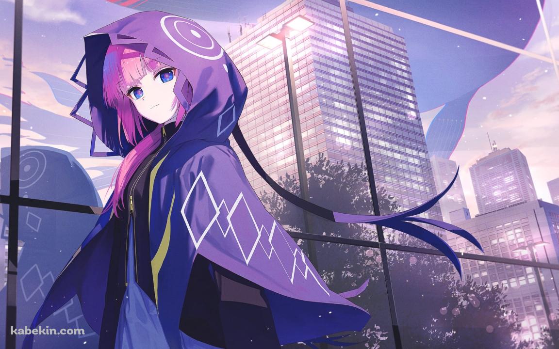 こちらを見つめる花譜（かふ） / カメラ目線 / バーチャルyoutuber / バーチャルシンガー / ファンアート / イラストの壁紙(1152px x 720px) 高画質 PC・デスクトップ用