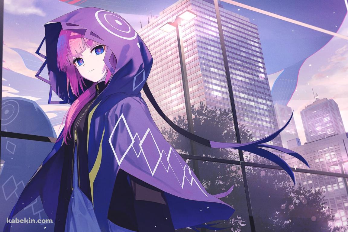 こちらを見つめる花譜（かふ） / カメラ目線 / バーチャルyoutuber / バーチャルシンガー / ファンアート / イラストの壁紙(1152px x 768px) 高画質 PC・デスクトップ用