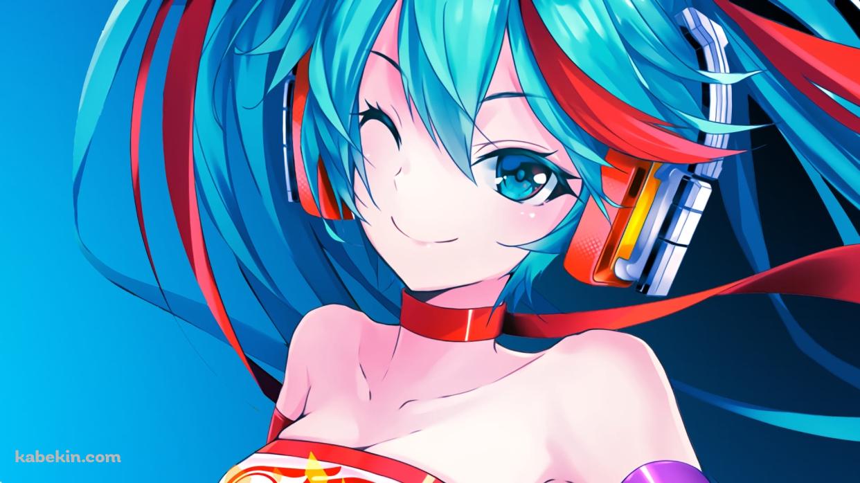 レーシングミク / 初音ミク / かわいい / ボカロ / ボーカロイドの壁紙(1242px x 698px) 高画質 PC・デスクトップ用