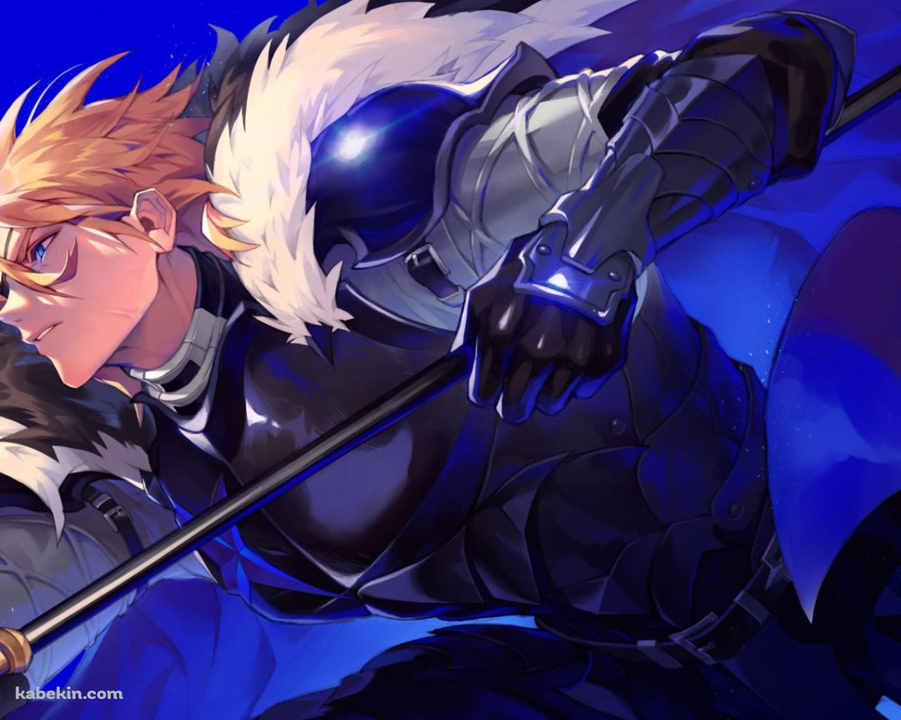 槍をかまえるかっこいいディミトリ=アレクサンドル=ブレーダッド / ファイアーエムブレム風花雪月 / ファンアート / イラストの壁紙(1280px x 1024px) 高画質 PC・デスクトップ用