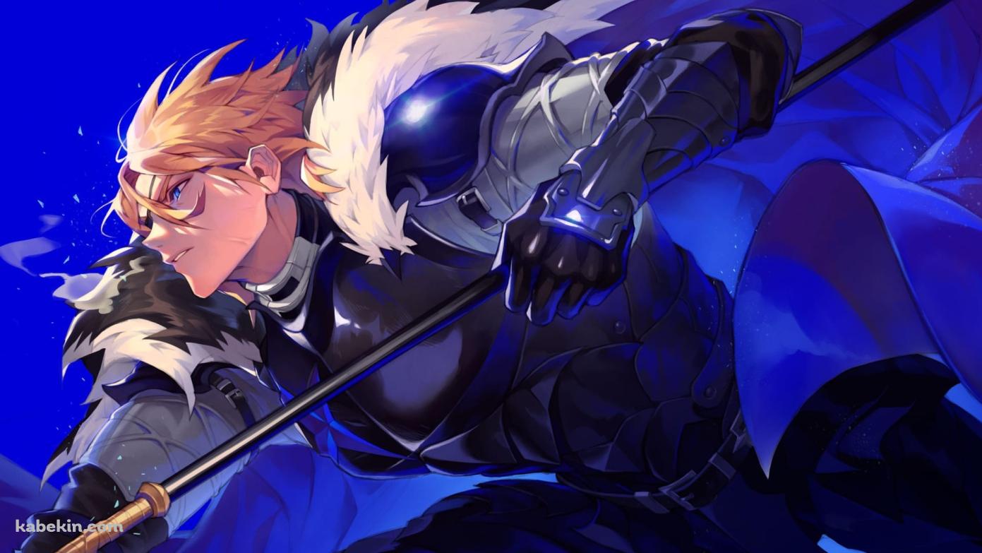 槍をかまえるかっこいいディミトリ=アレクサンドル=ブレーダッド / ファイアーエムブレム風花雪月 / ファンアート / イラストの壁紙(1391px x 783px) 高画質 PC・デスクトップ用