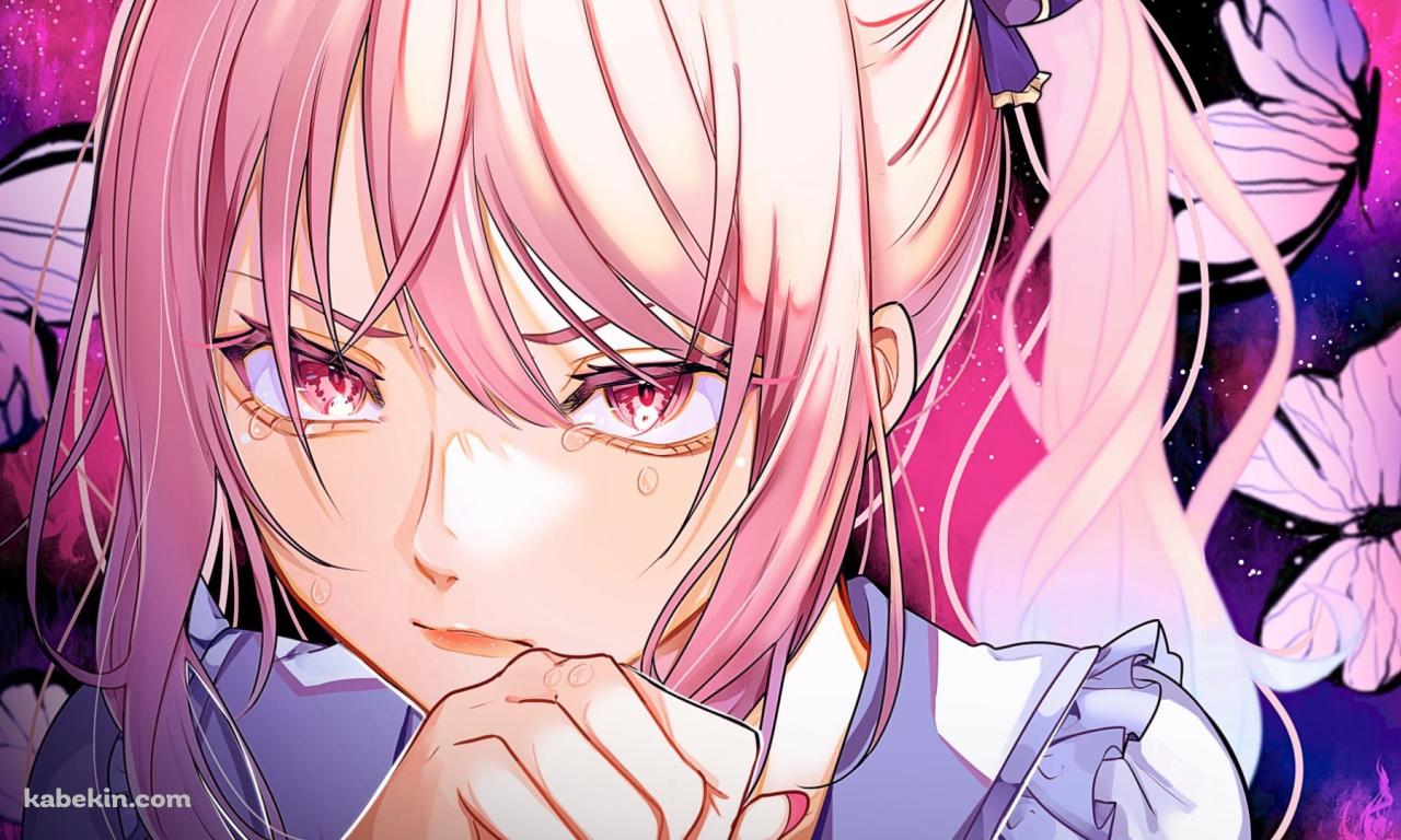 泣いている暁山瑞希 / 蝶 / プロセカ / プロジェクトセカイの壁紙(1280px x 768px) 高画質 PC・デスクトップ用