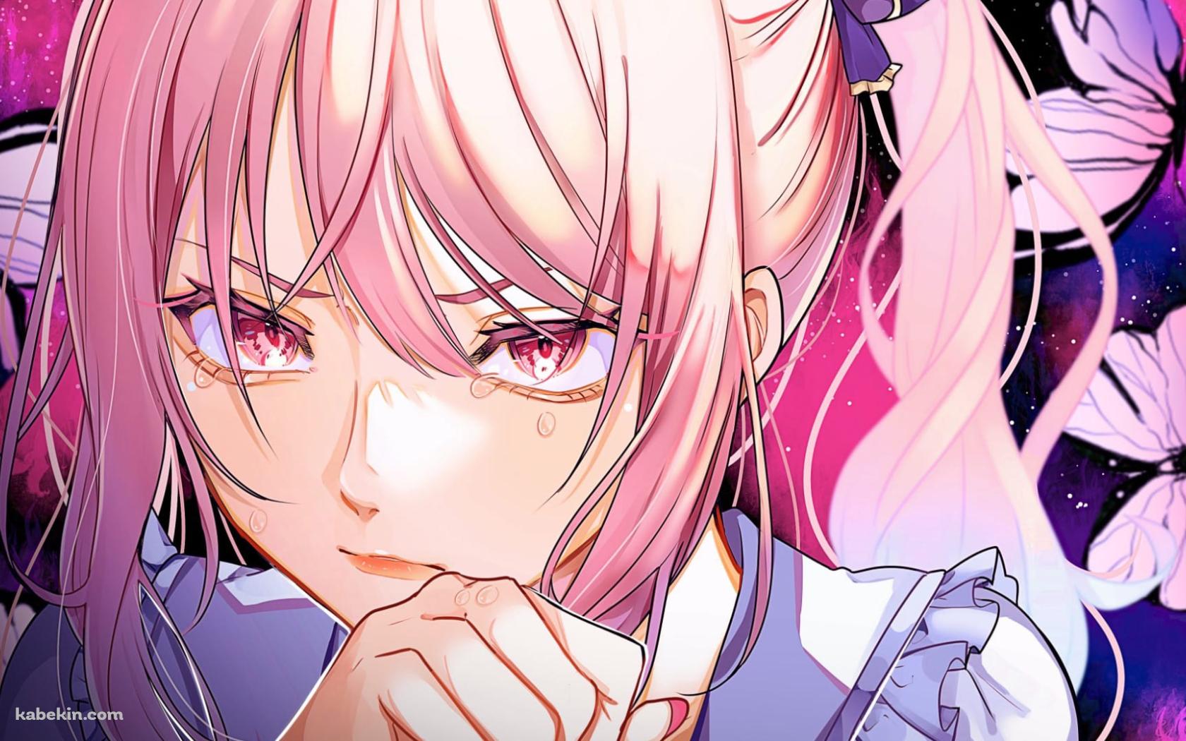 泣いている暁山瑞希 / 蝶 / プロセカ / プロジェクトセカイの壁紙(1680px x 1050px) 高画質 PC・デスクトップ用