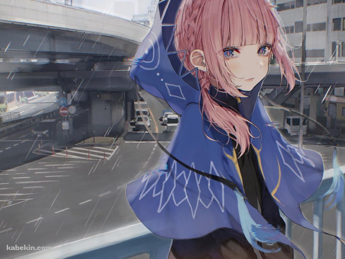 花譜 / 渋谷 / 高架橋 / 雨 / バーチャルYouTuberの壁紙(1152px x 864px) 高画質 PC・デスクトップ用
