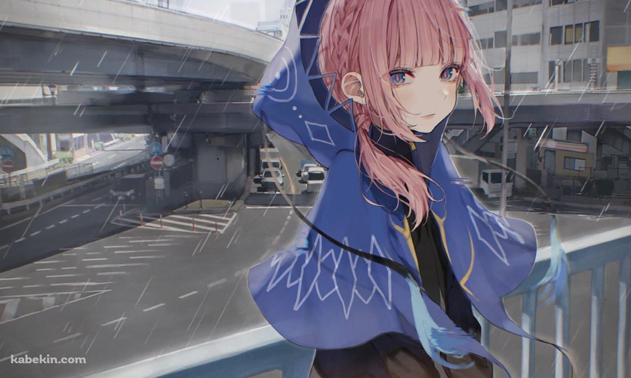 花譜 / 渋谷 / 高架橋 / 雨 / バーチャルYouTuberの壁紙(1280px x 768px) 高画質 PC・デスクトップ用