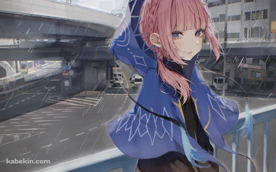 花譜 / 渋谷 / 高架橋 / 雨 / バーチャルYouTuberの壁紙(960px x 600px) 高画質 PC・デスクトップ用