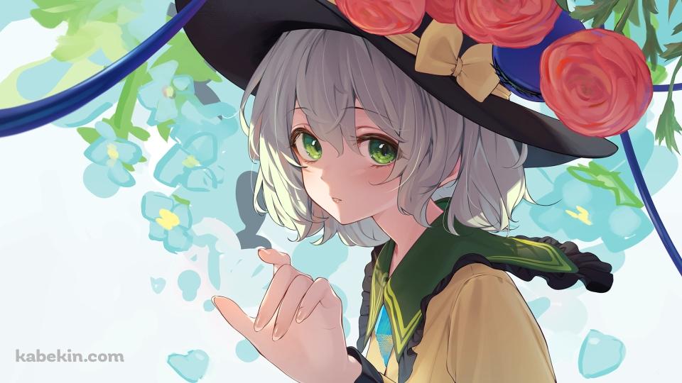 水色の花とかわいい古明地こいし / 東方の壁紙(960px x 540px) 高画質 PC・デスクトップ用