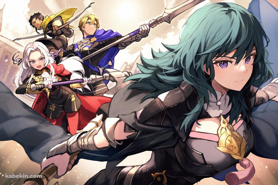 エーデルガルト=フォン=フレスベルグ / ベレス / ディミトリ=アレクサンドル=ブレーダッド / クロード・フォン・リーガン / ファイアーエムブレム風花雪月の壁紙(1152px x 768px) 高画質 PC・デスクトップ用