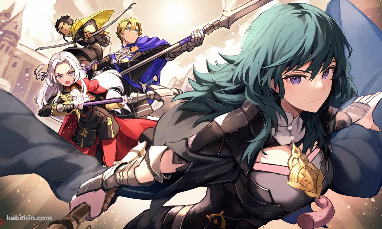 エーデルガルト=フォン=フレスベルグ / ベレス / ディミトリ=アレクサンドル=ブレーダッド / クロード・フォン・リーガン / ファイアーエムブレム風花雪月の壁紙(1280px x 768px) 高画質 PC・デスクトップ用