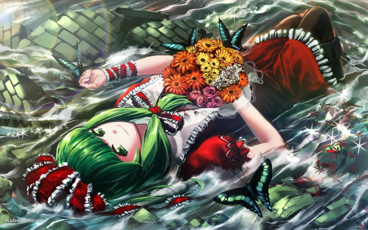 水に浸かる鍵山雛 / 東方の壁紙(1440px x 900px) 高画質 PC・デスクトップ用