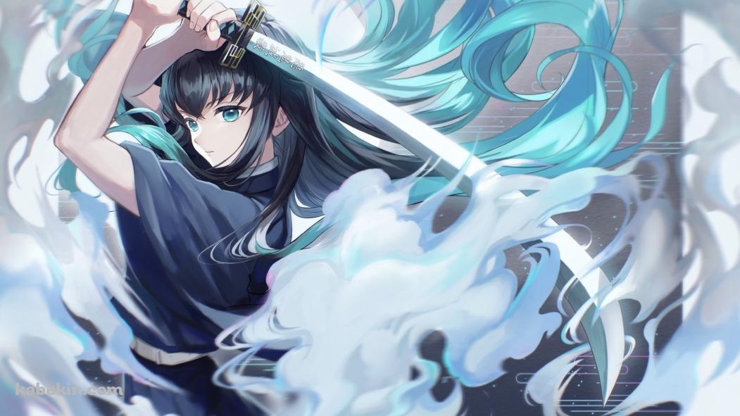 大剣を振りかざす時透無一郎 / 上段の構え / 鬼滅の刃の壁紙(1051px x 591px) 高画質 PC・デスクトップ用