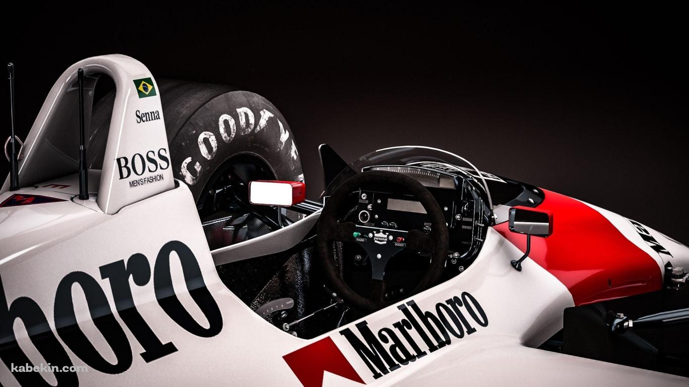 マクラーレン・MP4/4 / アイルトン・セナの壁紙(1366px x 768px) 高画質 PC・デスクトップ用
