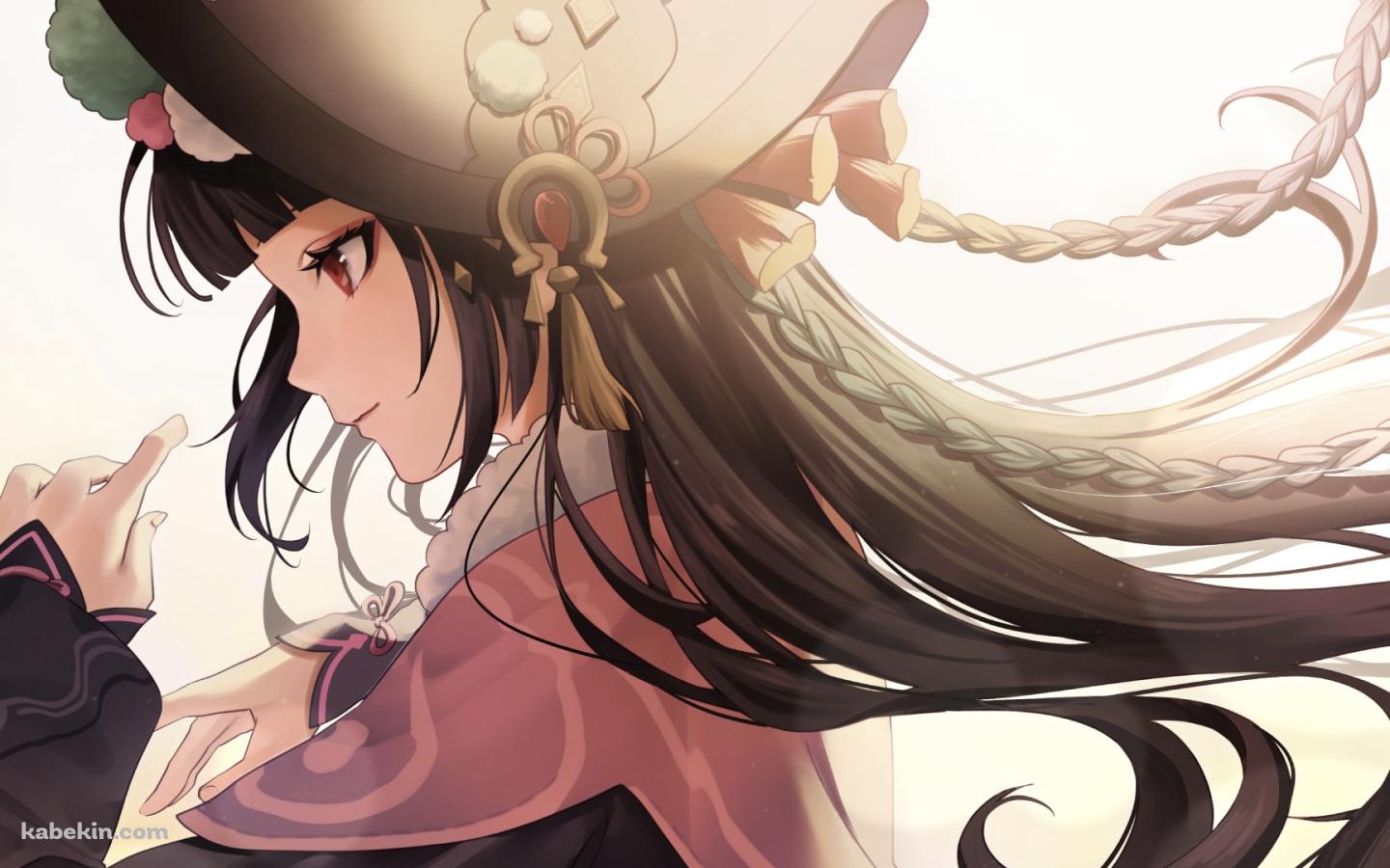 光射すかわいい雲菫の横顔 / 原神 / イラスト / ファンアートの壁紙(1440px x 900px) 高画質 PC・デスクトップ用