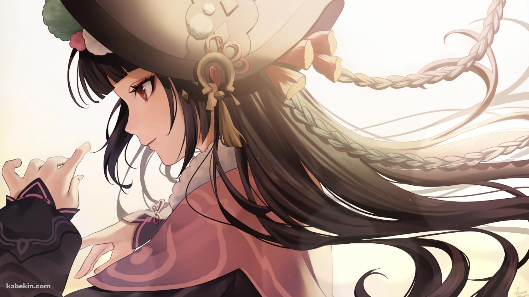 光射すかわいい雲菫の横顔 / 原神 / イラスト / ファンアートの壁紙(1829px x 1029px) 高画質 PC・デスクトップ用