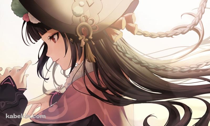 光射すかわいい雲菫の横顔 / 原神 / イラスト / ファンアートの壁紙(800px x 480px) 高画質 PC・デスクトップ用
