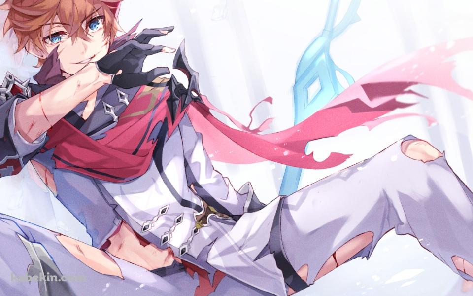 ボロボロの服のタルタリヤ / 原神の壁紙(960px x 600px) 高画質 PC・デスクトップ用