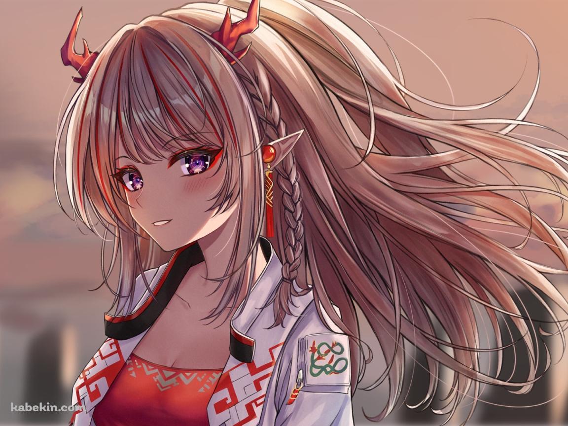 こちらを見るニェン / 笑顔 / 可愛い / アークナイツの壁紙(1152px x 864px) 高画質 PC・デスクトップ用