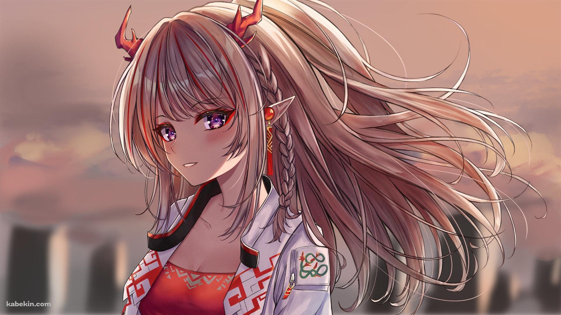 こちらを見るニェン / 笑顔 / 可愛い / アークナイツの壁紙(1920px x 1080px) 高画質 PC・デスクトップ用