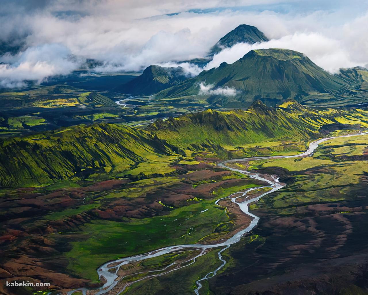 アイスランドの壮大な高地 / ラキ火山の壁紙(1280px x 1024px) 高画質 PC・デスクトップ用
